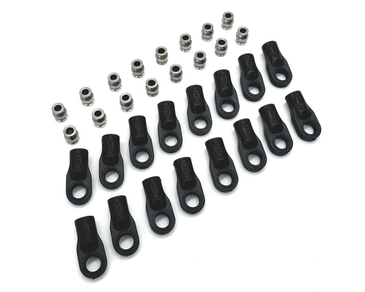 Reefs RC XP 4mm Rod Ends & Stainless Steel Pivot Balls (16)