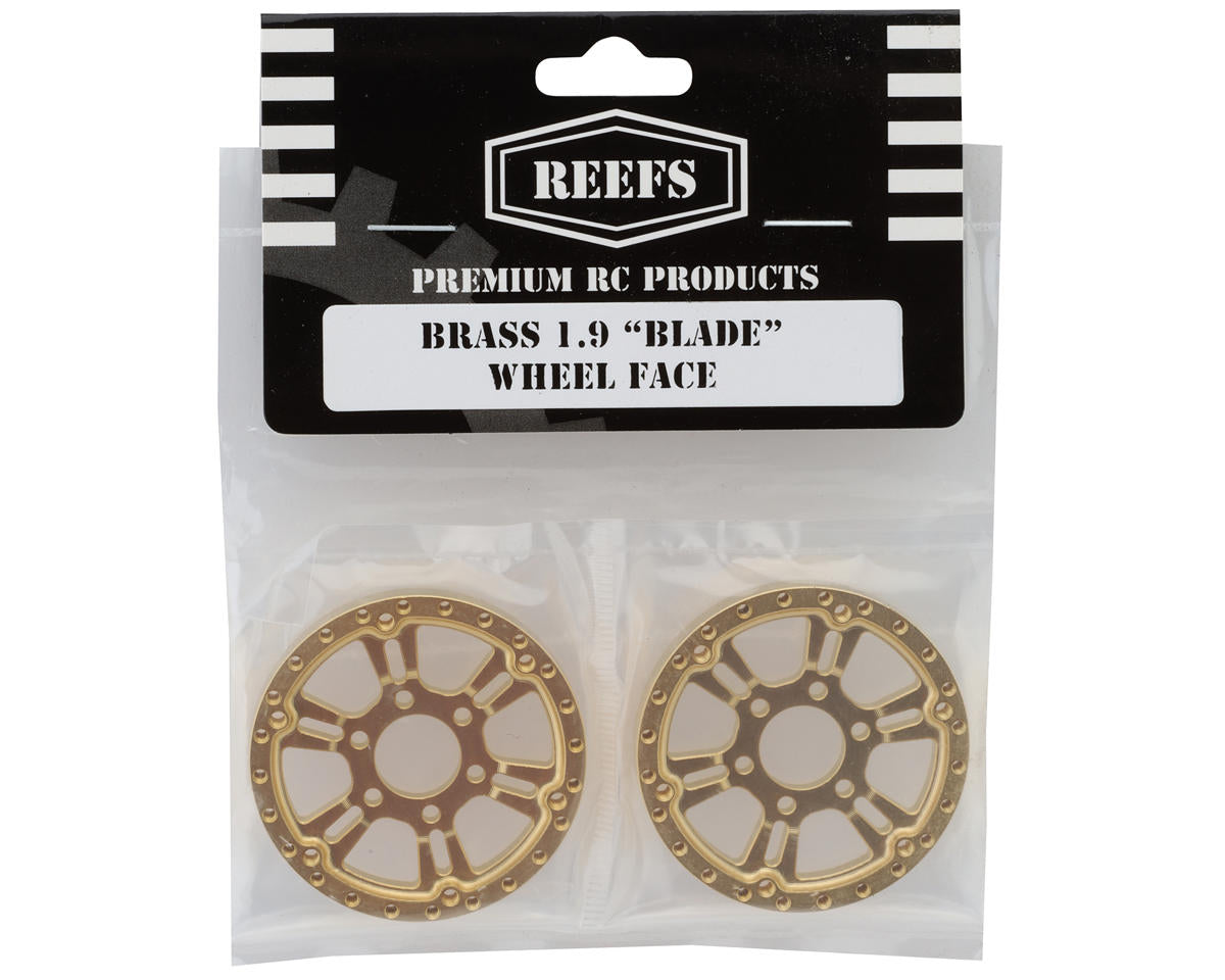 Reefs RC Brass 1.9" "BLADE" Reversible Offset Wheel Face Set (2) (35g Each)