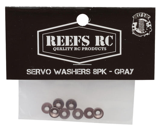 Reefs RC Aluminum Countersunk Servo Washers (Grey) (8)