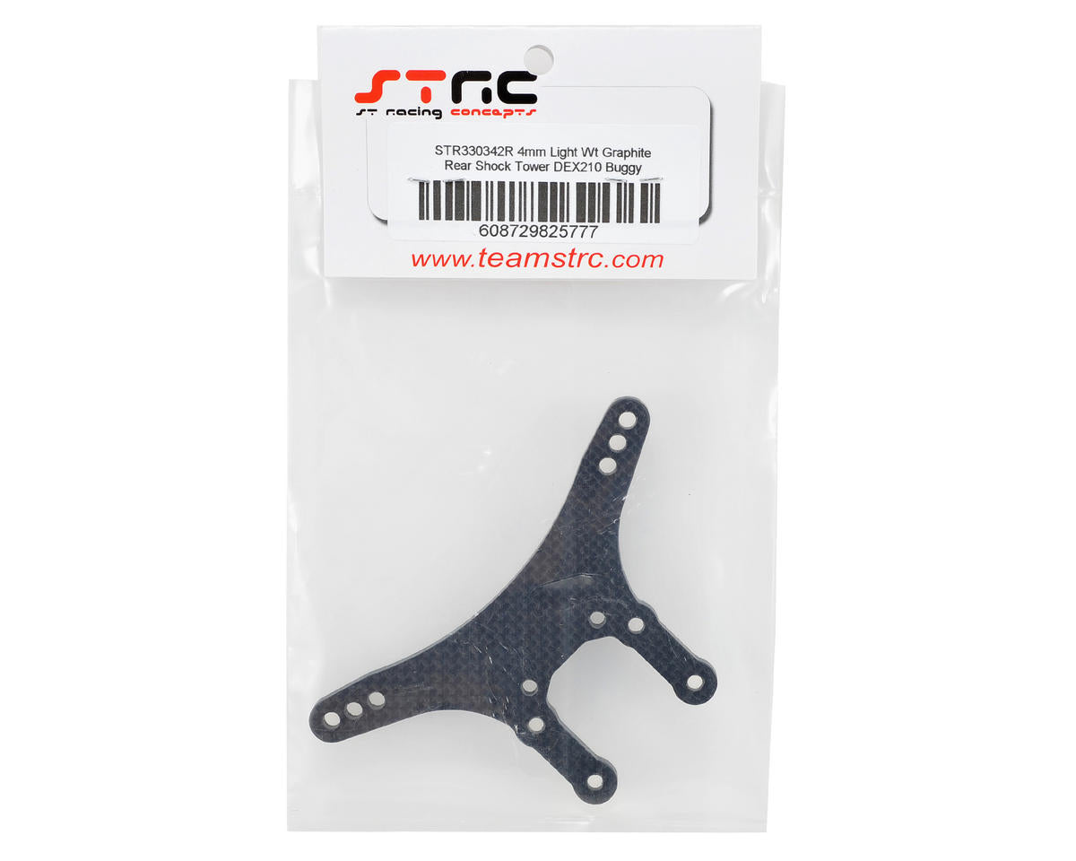 ST Racing Concepts DEX210 4mm Light Weight Graphite Rear Shock Tower