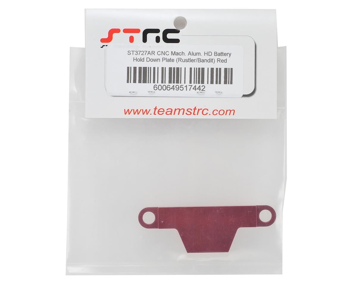 ST Racing Concepts Aluminum Battery Strap for Traxxas Rustler/Bandit (Red)