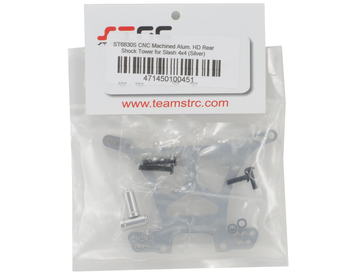 ST Racing Concepts Aluminum HD Rear Shock Tower for Traxxas Slash (Silver)