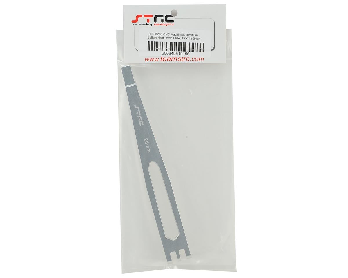 ST Racing Concepts Aluminum Battery Hold Down Plate for Traxxas TRX-4 (Silver)