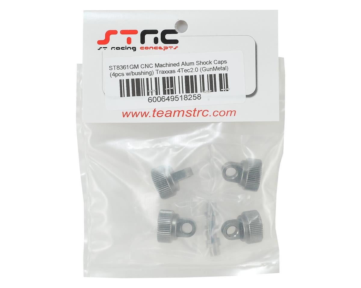 ST Racing Concepts Aluminum Shock Caps for Traxxas 4Tec 2.0 (4) (Gun Metal)