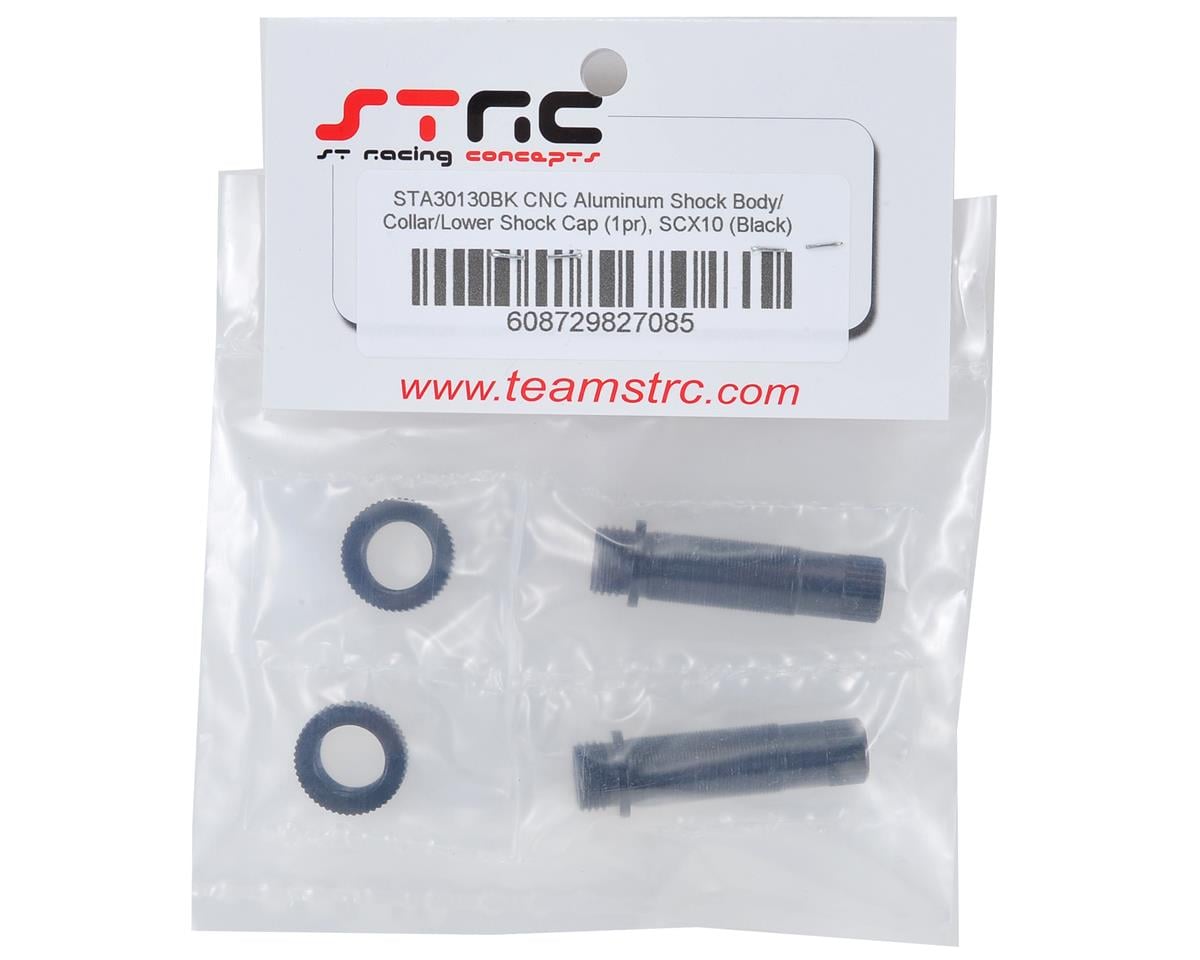 ST Racing Concepts SCX10 Aluminum Shock Body (2) (Black)