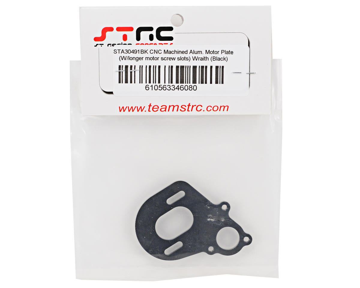 ST Racing Concepts Aluminum Motor Plate (Black)
