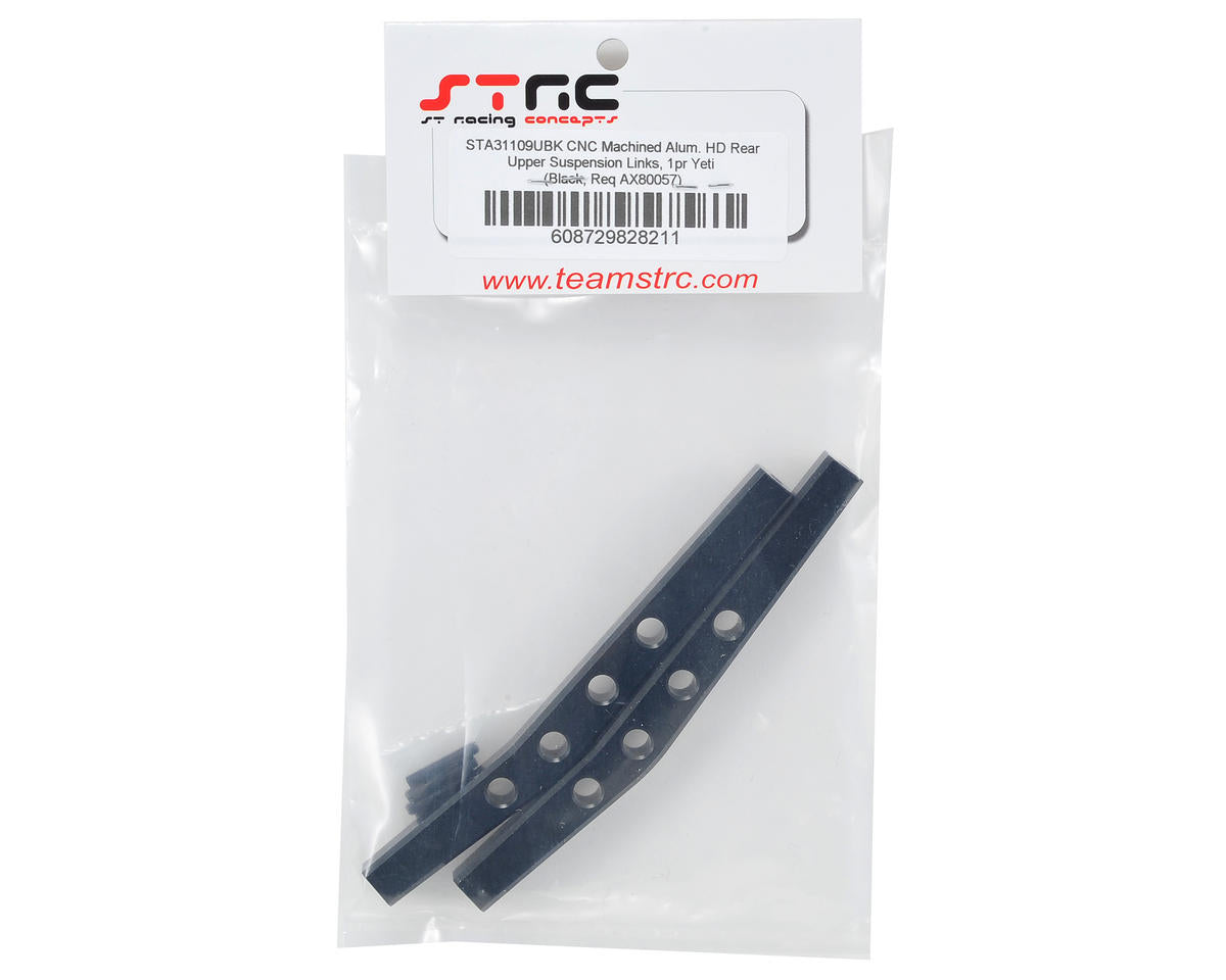 ST Racing Concepts Aluminum HD Rear Upper Suspension Link Set (Black)