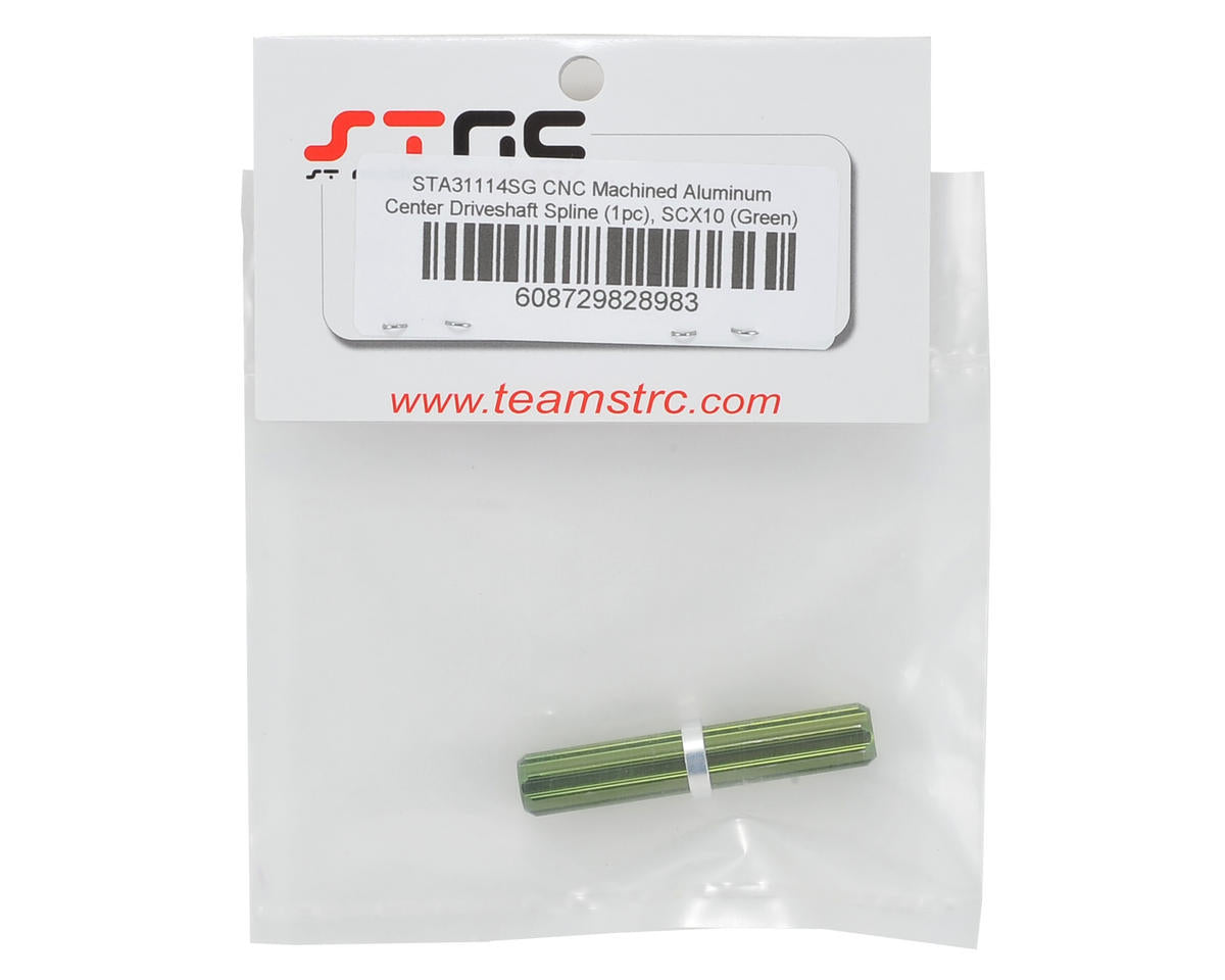 ST Racing Concepts Aluminum Center Driveshaft Spline (Green)