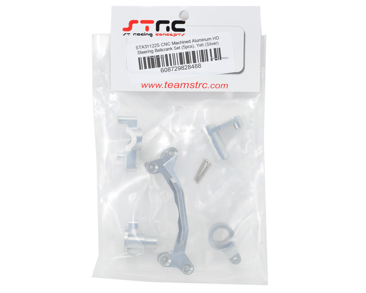 ST Racing Concepts Aluminum HD Steering Bellcrank Set (Silver)