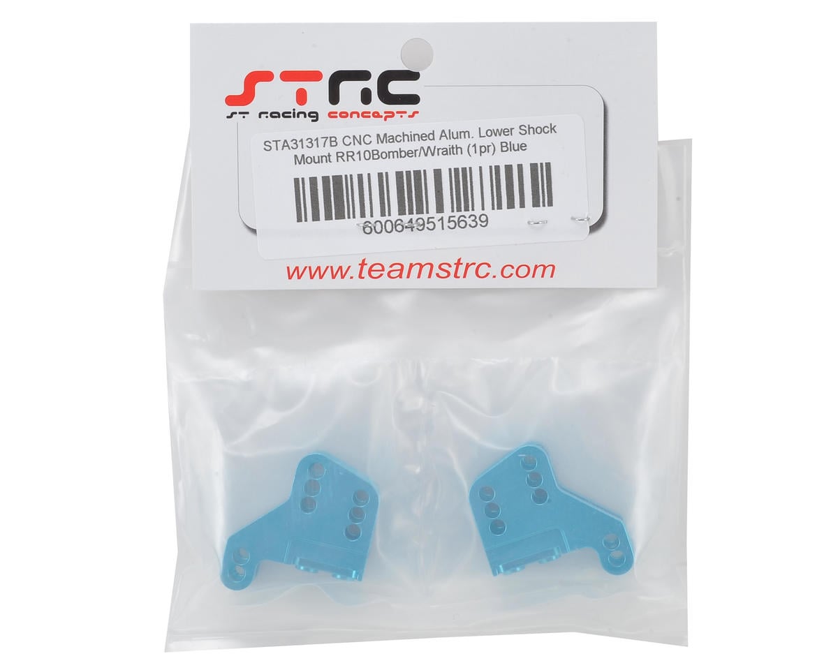 ST Racing Concepts RR10/Wraith Aluminum Lower Shock Mount (2) (Blue)