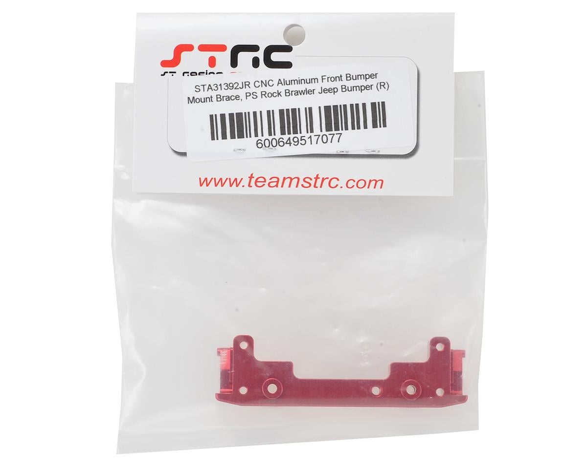 ST Racing Concepts SCX10 II Aluminum Low Profile Front Bumper Mount (Red)