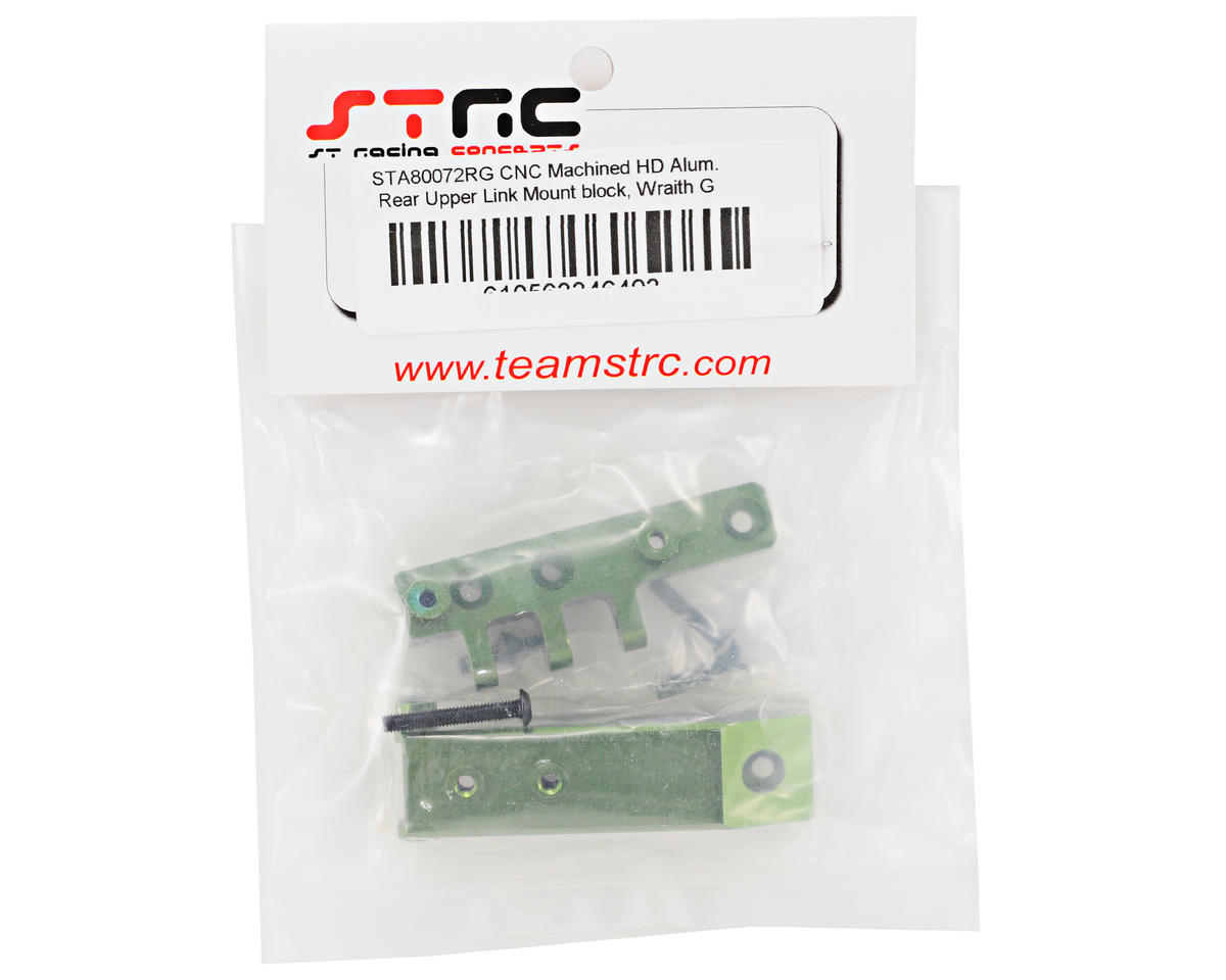 ST Racing Concepts Aluminum HD Rear Upper Link Mount (Green)
