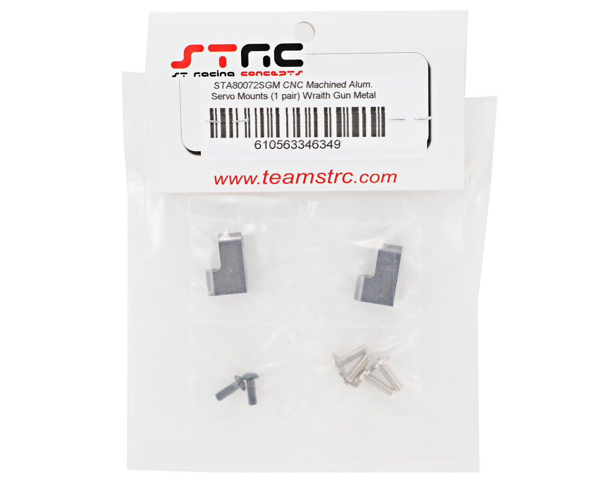 ST Racing Concepts Aluminum Servo Mount Set (Gun Metal) (2)