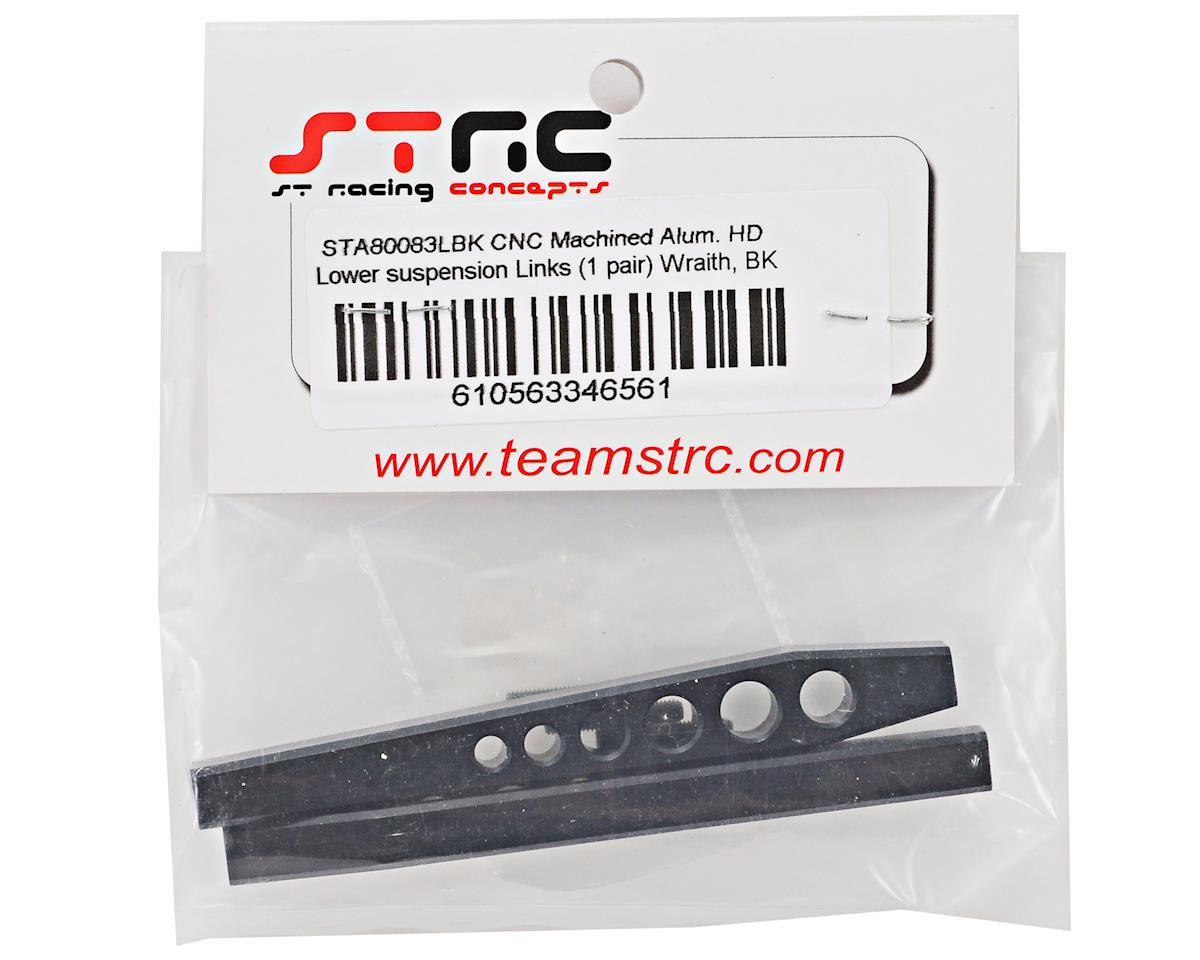 ST Racing Concepts CNC Mach Alum HD Lower Susp Link Wraith (1pr) Blk