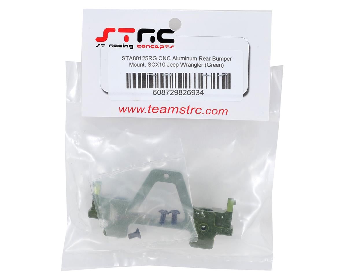 ST Racing Concepts SCX10 Aluminum Rear Bumper Mount (Green) (AXI90028)