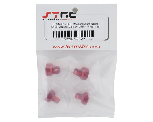 ST Racing Concepts Enduro Aluminum Upper Shock Caps (Red) (4)