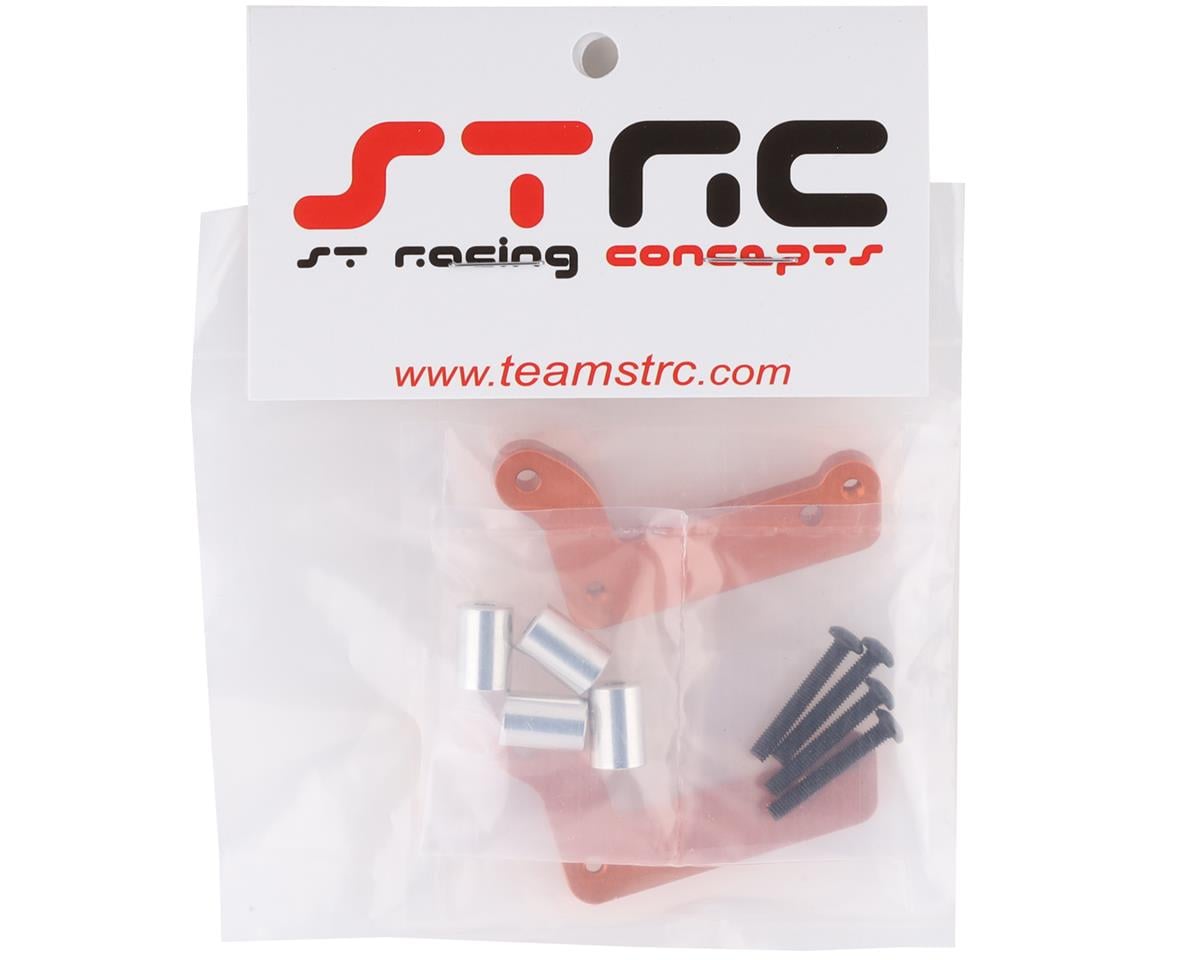 ST Racing Concepts DR10 Aluminum Wheelie Bar Adapter Kit (Orange)