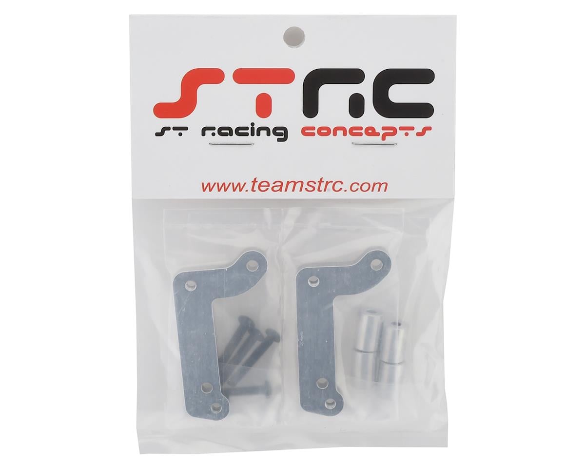 ST Racing Concepts DR10 Aluminum Wheelie Bar Adapter Kit (Silver)