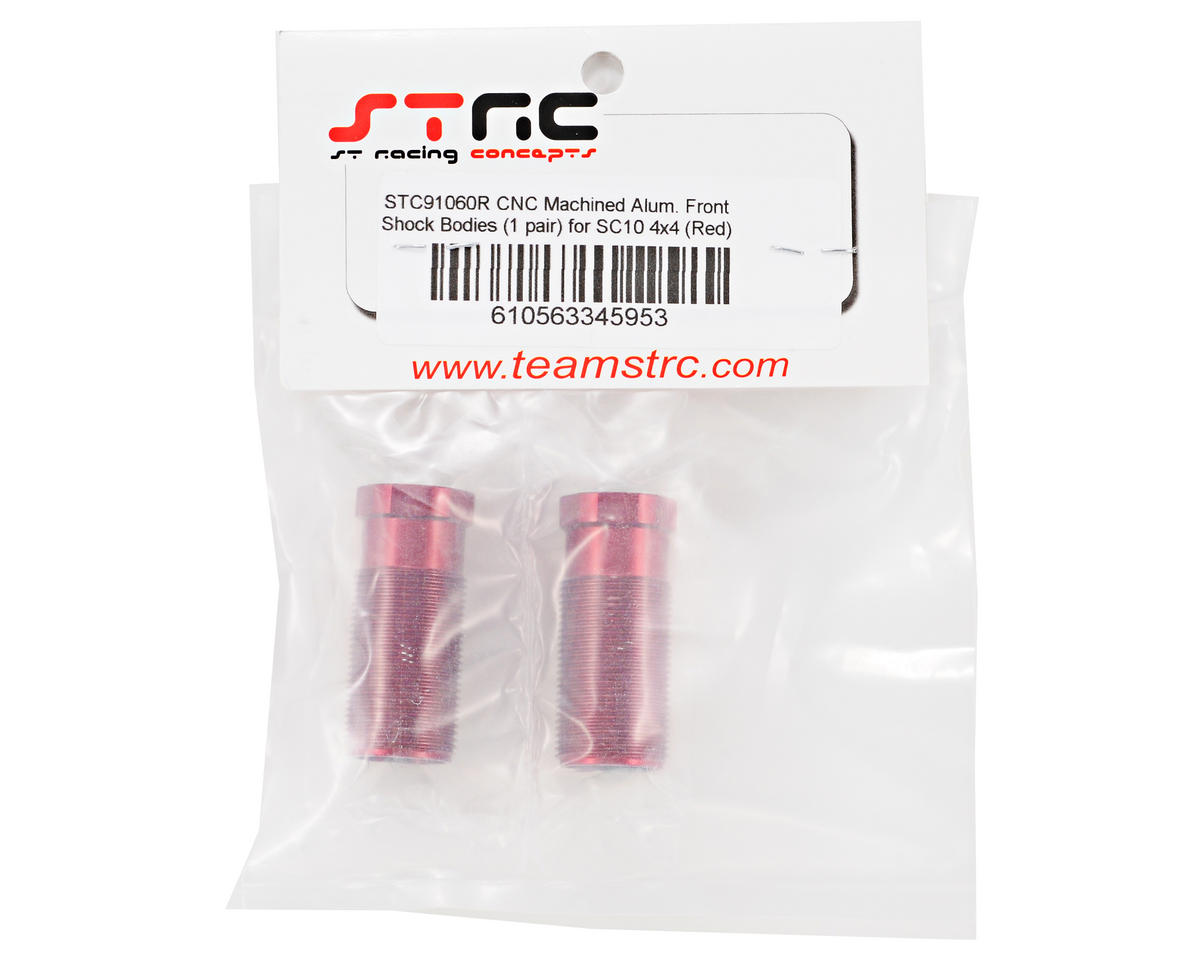 ST Racing Concepts Aluminum Front Shock Body Set (Red) (2)