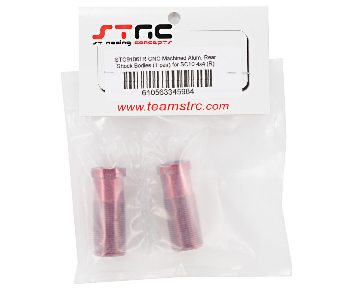 ST Racing Concepts Aluminum Rear Shock Body Set (Red) (2)
