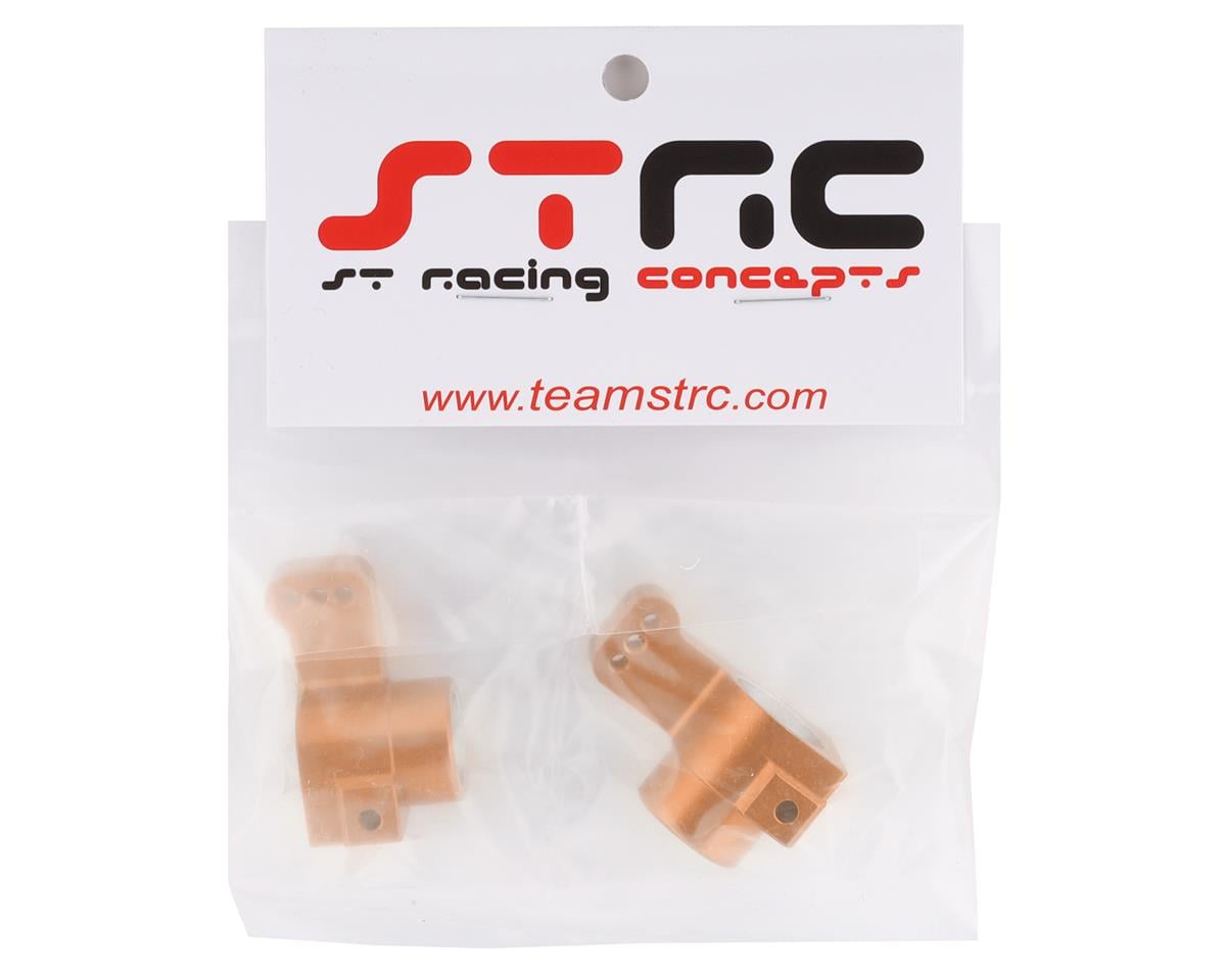ST Racing Concepts DR10 Aluminum 0° Toe-In Rear Hub Carriers (2) (Orange)