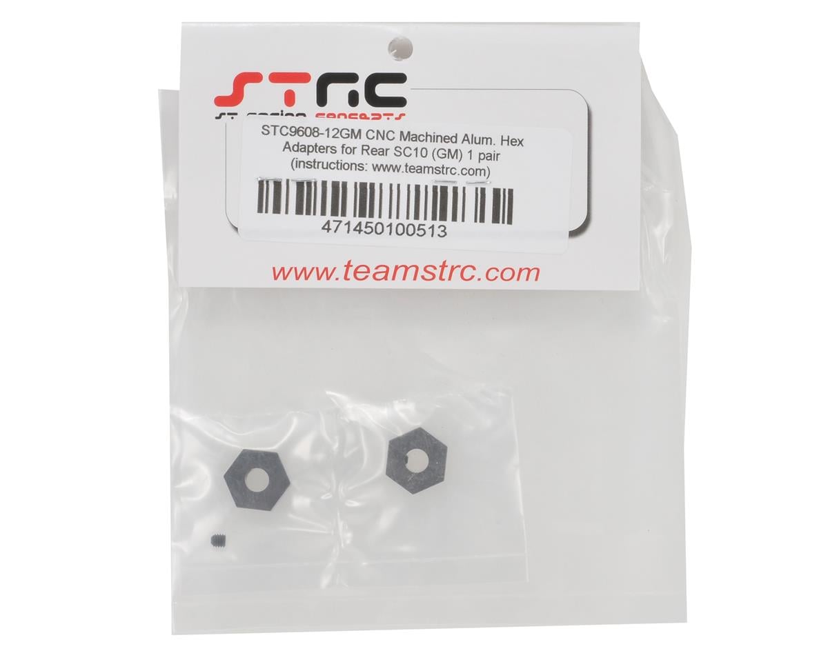 ST Racing Concepts Aluminum Rear Hex Adapter Set (Gun Metal) (2)