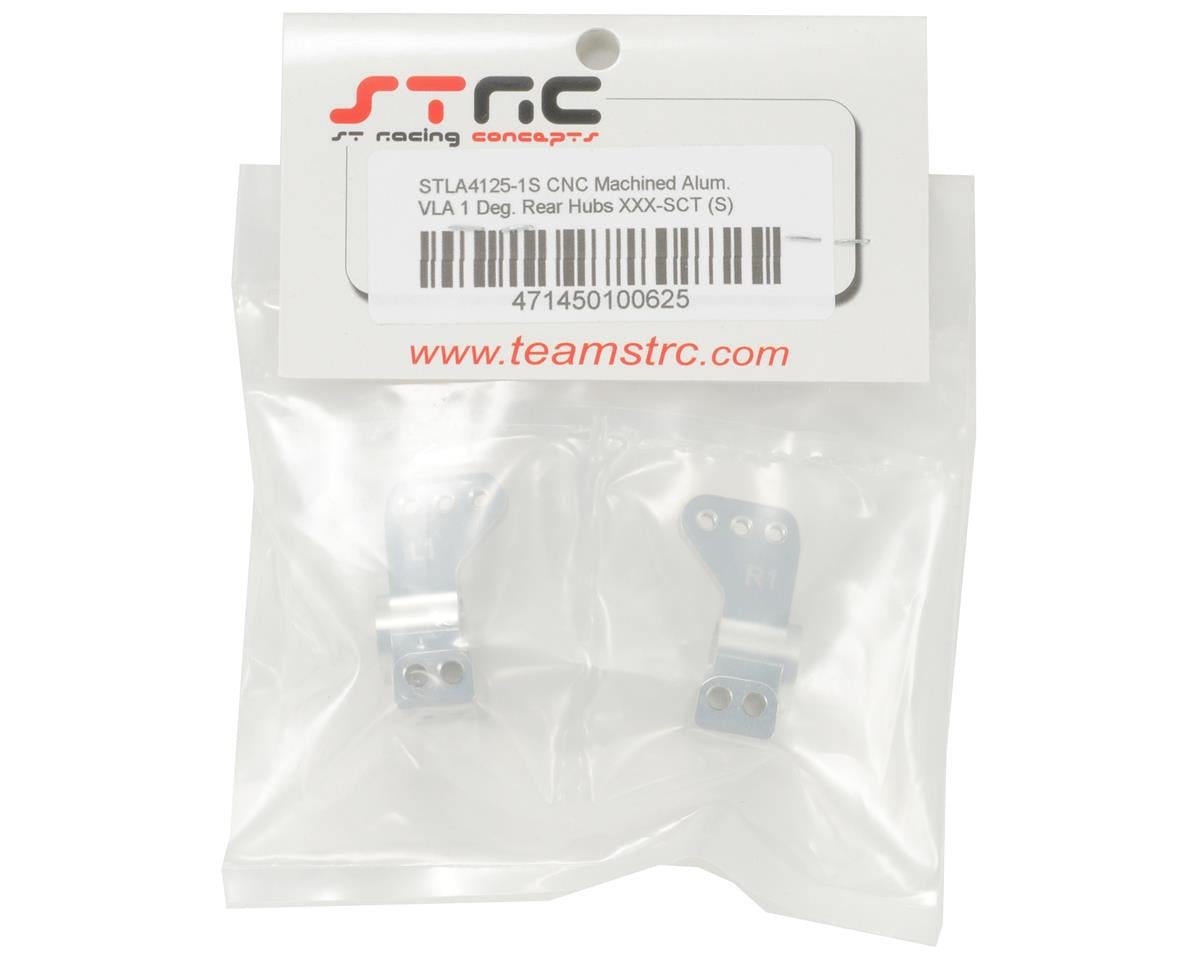 ST Racing Concepts XXX-SCT Aluminum VLA Rear Hub Carriers (Silver) (2) (1 Degree)