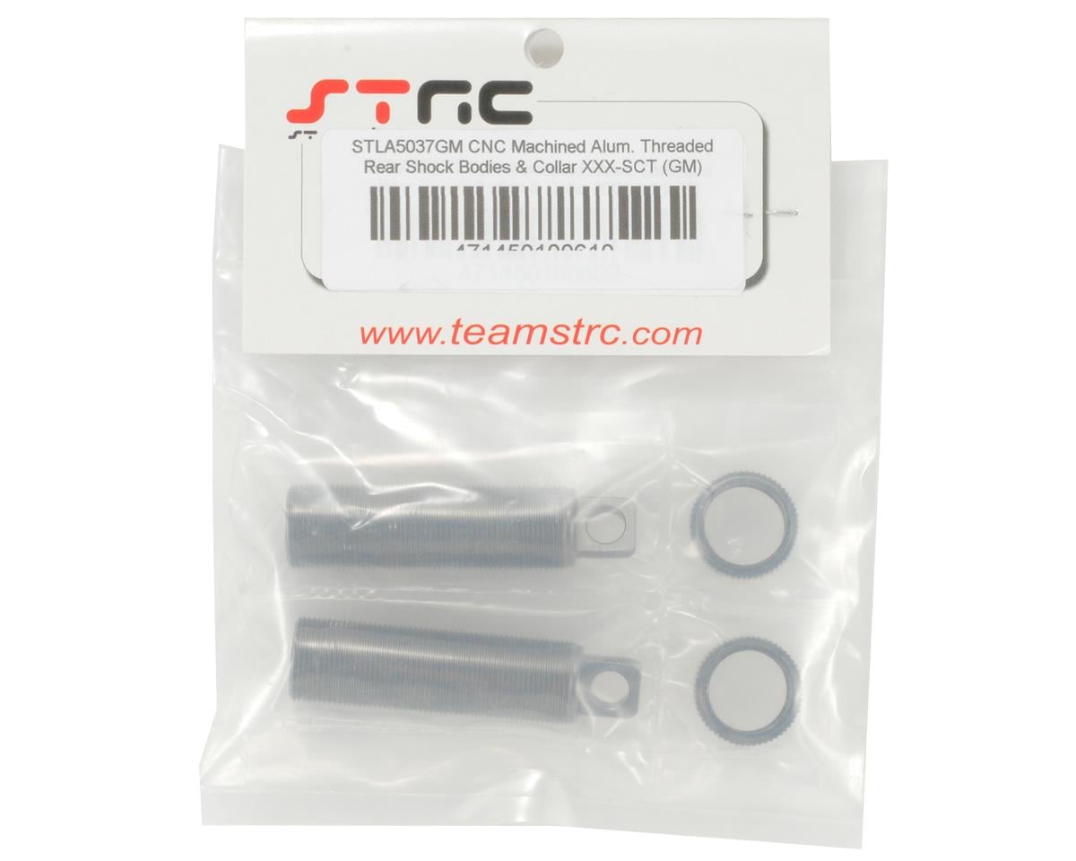 ST Racing Concepts XXX-SCT Aluminum Threaded Rear Shock Bodies (Gun Metal) (2)