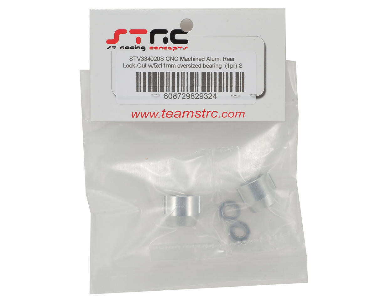 ST Racing Concepts Ascender Aluminum Rear Lock-Out (2) (Silver)