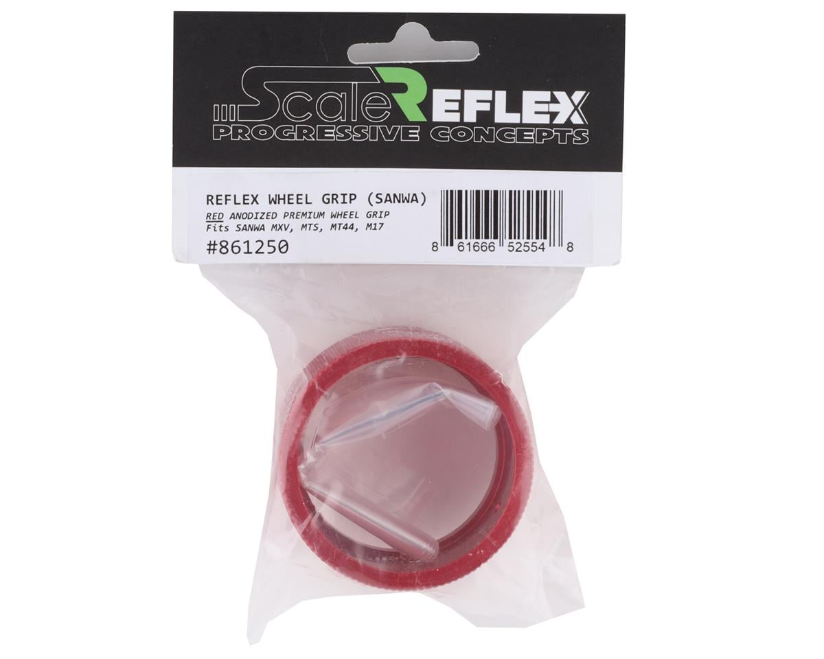 Scale Reflex Aluminum Sanwa/Airtronics Wheel Grip (Red)