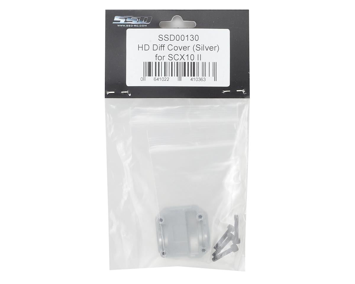SSD RC Aluminum SCX10 II AR44 HD Differential Cover (Silver)