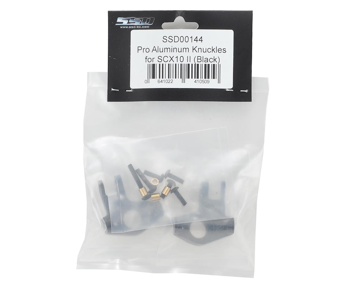 SSD RC SCX10 II Pro Aluminum Knuckles (Black)