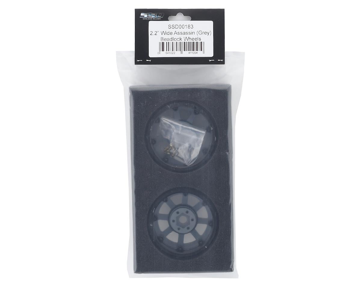 SSD RC 2.2 Wide Assassin Beadlock Wheels (Grey) (2)