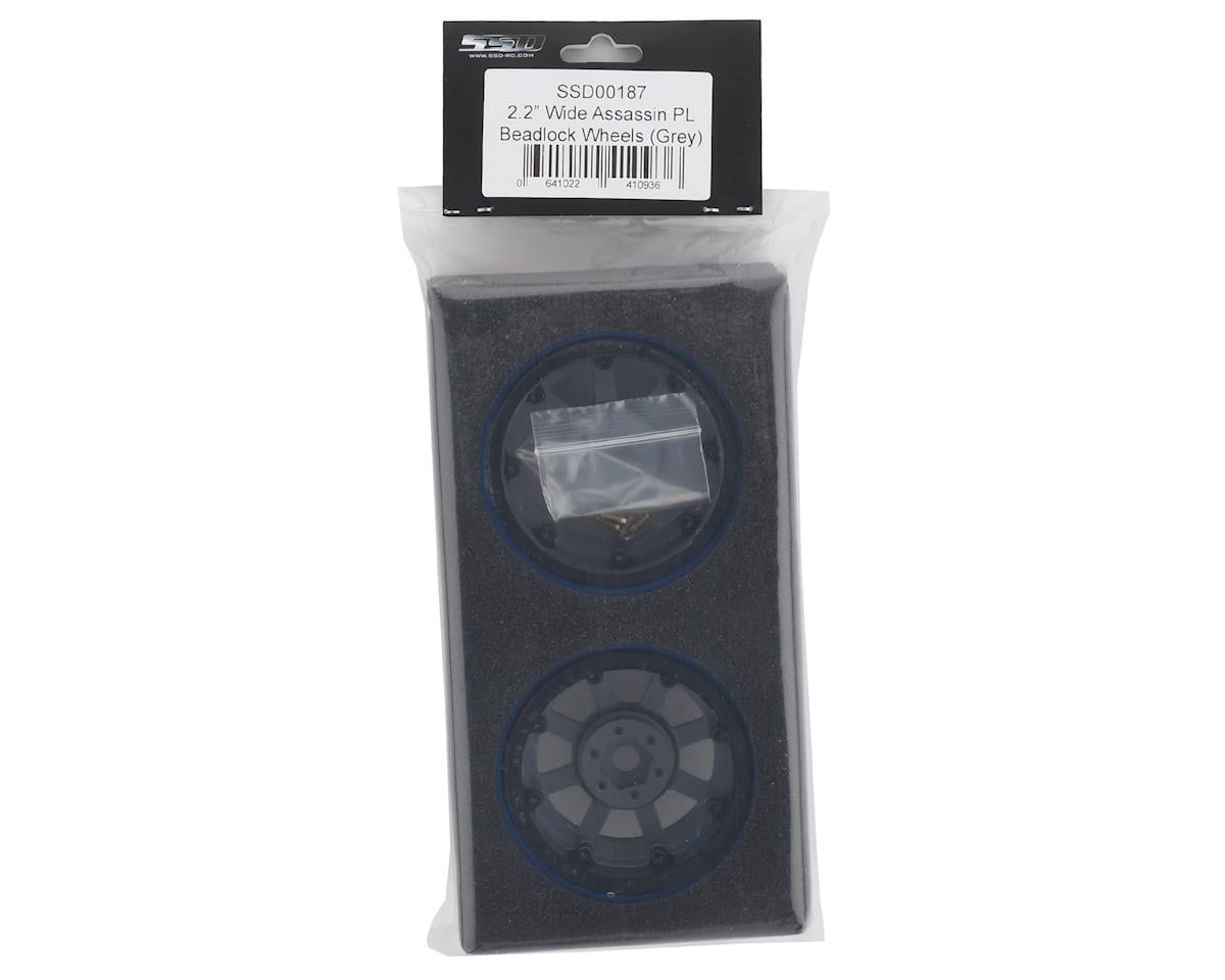 SSD RC 2.2 Wide Assassin PL Beadlock Wheels (Grey) (2) (Pro-Line Tires)