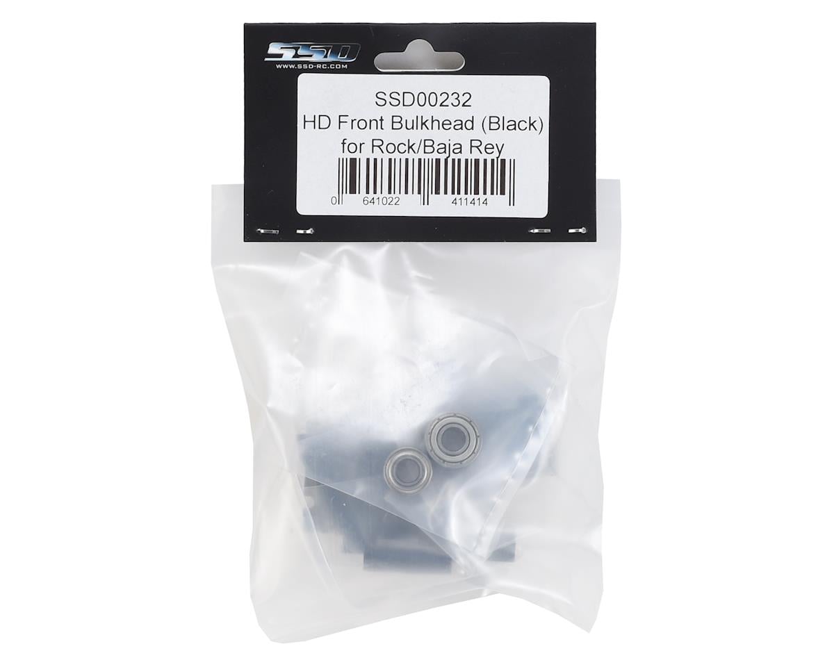 SSD RC Losi Baja Rey/Rock Rey HD Front Bulkhead (Black)