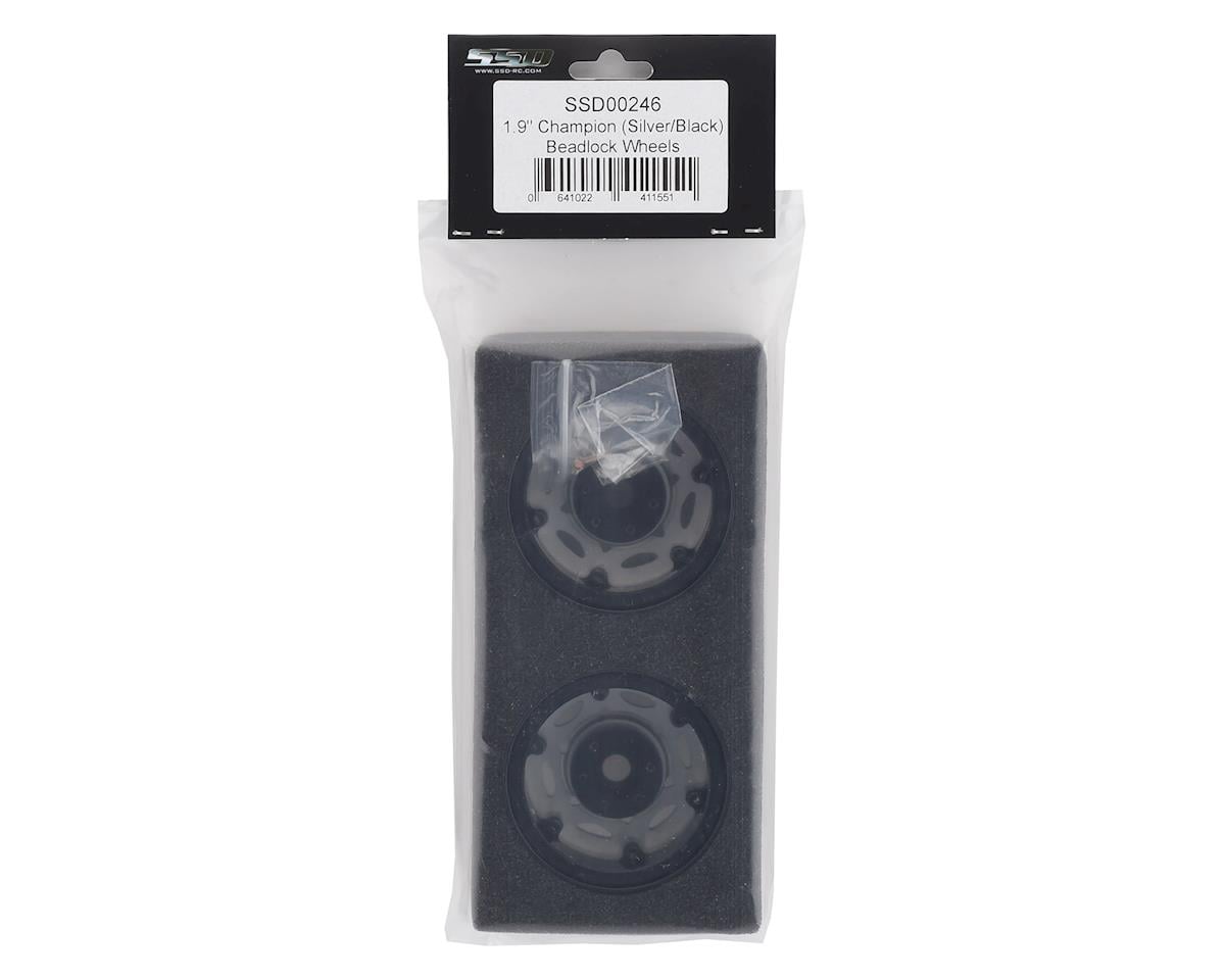 SSD RC 1.9"" Champion Beadlock Wheels (Silver/Black)