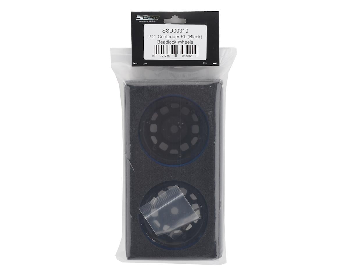 SSD RC 2.2 Contender PL Beadlock Wheels (Black) (2) (Pro-Line Tires)