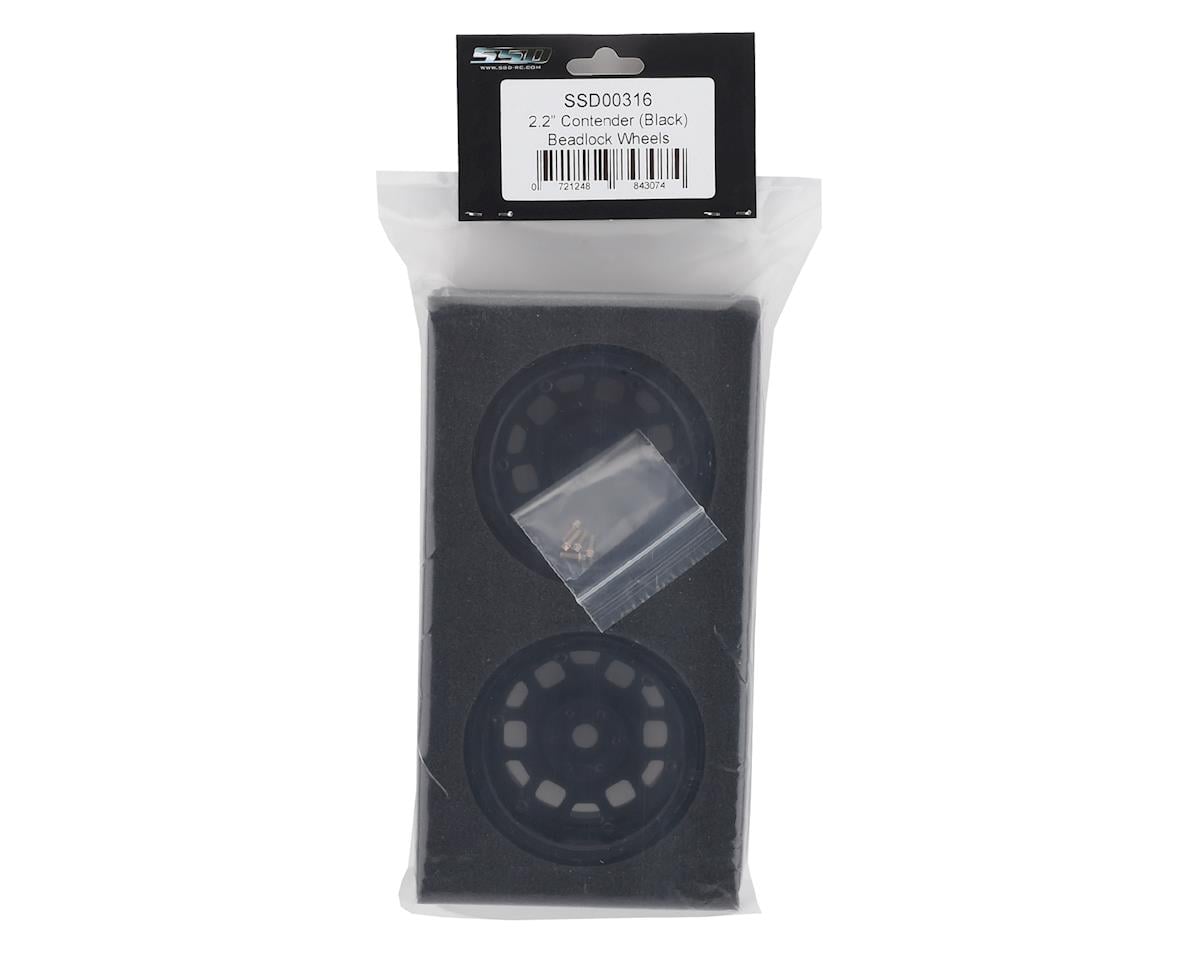 SSD RC 2.2 Contender Beadlock Wheels (Black) (2)