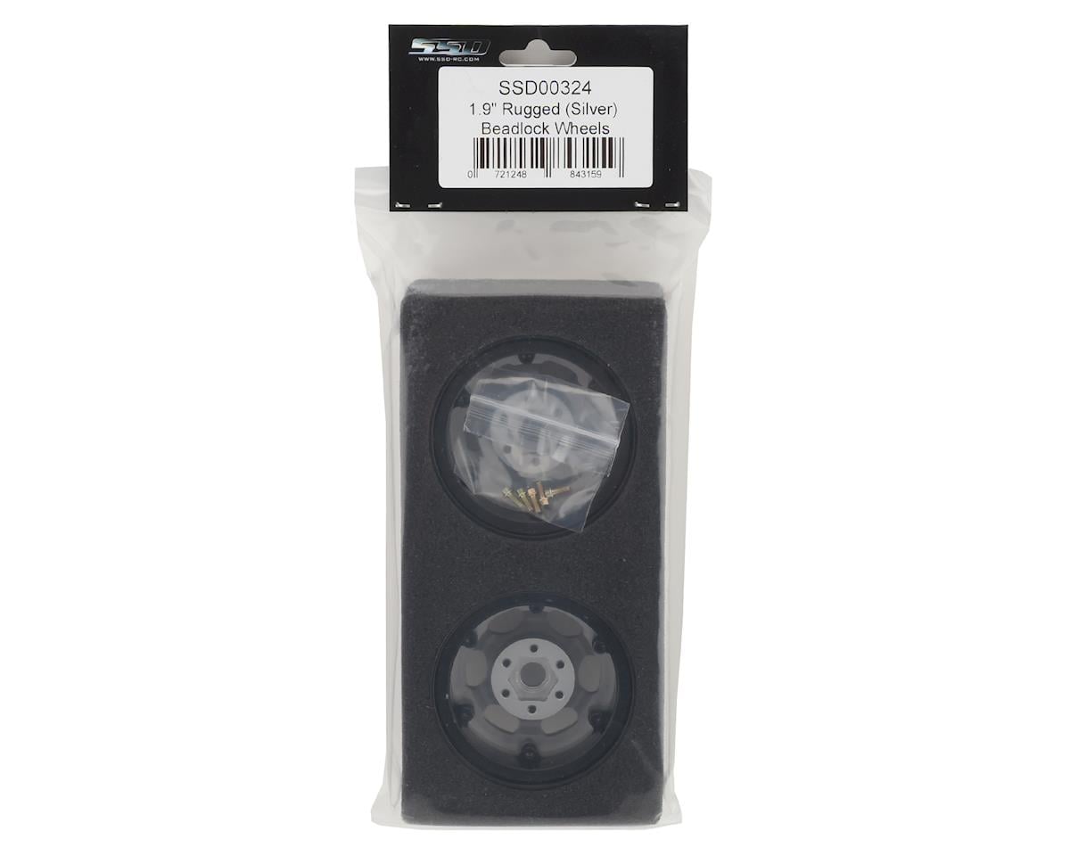 SSD RC 1.9"" Rugged Beadlock Wheels (Silver) (2)