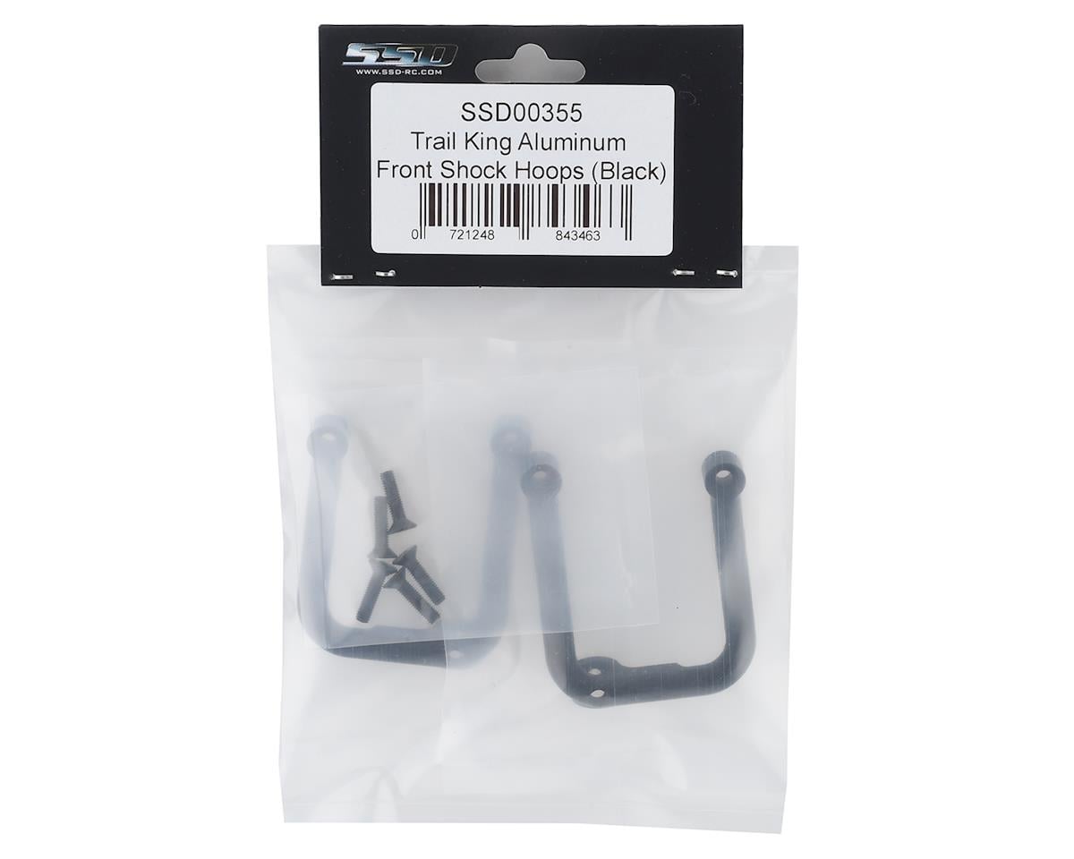 SSD RC Trail King Aluminum Front Shock Hoops (Black) (2)