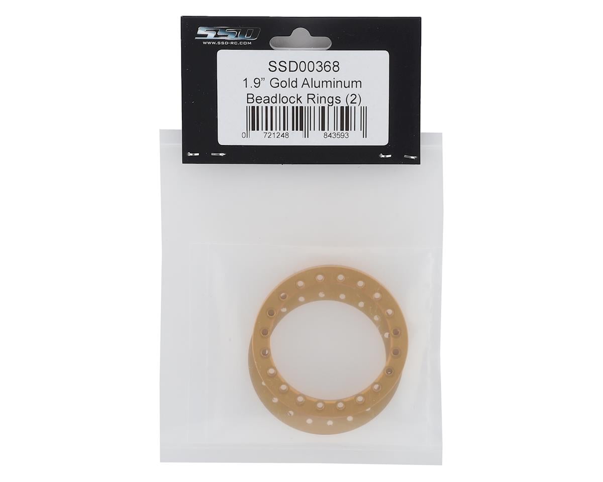 SSD RC 1.9"" Aluminum Beadlock Rings (Gold) (2)