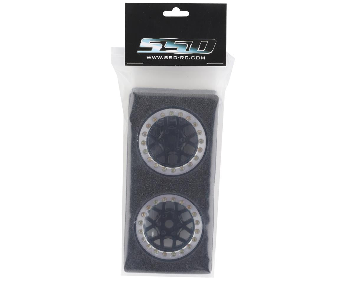SSD RC 1.9"" Boxer Beadlock Wheels (Black)
