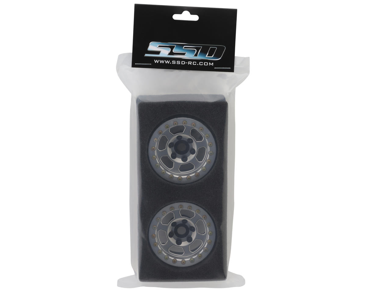 SSD RC 1.9” Vision Beadlock Wheels (Silver)