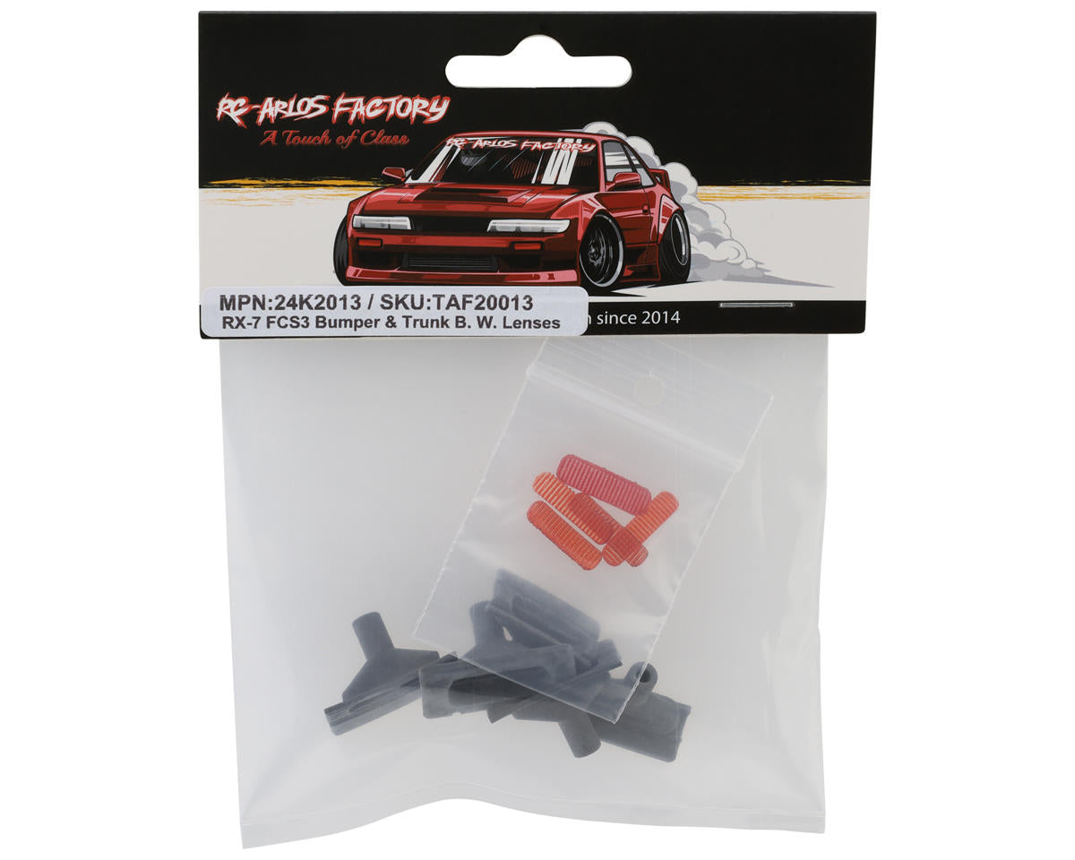 24K RC Technology RX-7 FCS3 BN Bumper & Trunk Turning Signal Light Buckets