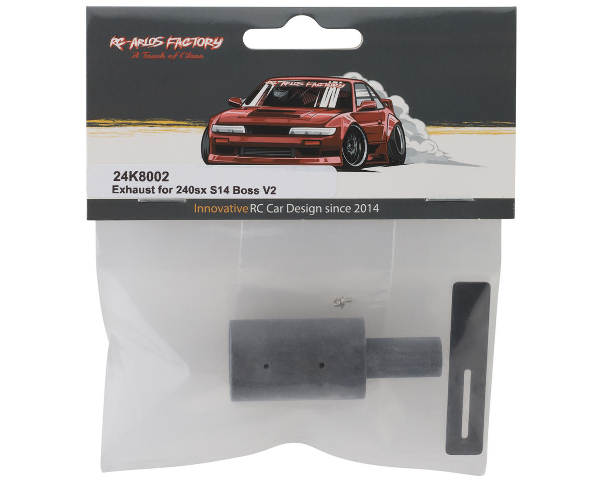 24K RC Technology 1/10 240sx S14 Boss V2 Exhaust