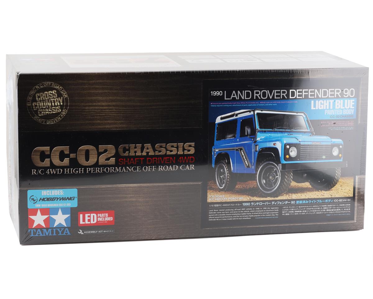 Tamiya 1990 Land Rover Defender 90 1/10 4WD Truck Kit (CC-02) (Pre-Painted)