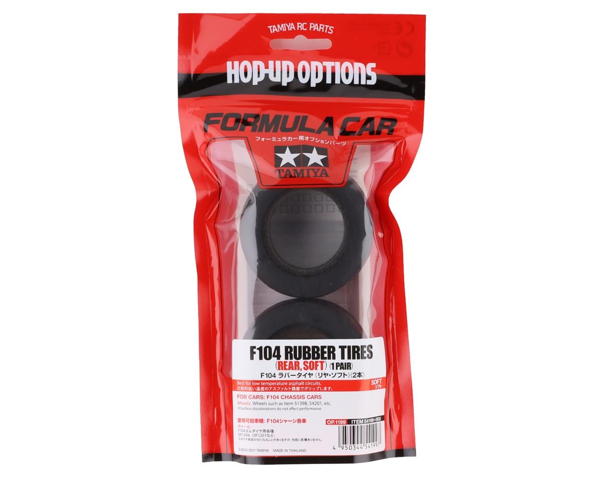 Tamiya F1 F104 Type A Rear Rubber Tires (2)