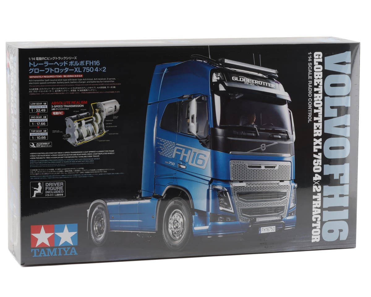 Tamiya 1/14 Volvo FH16 Globetrotter XL 750 4x2 Semi Kit (Unpainted)