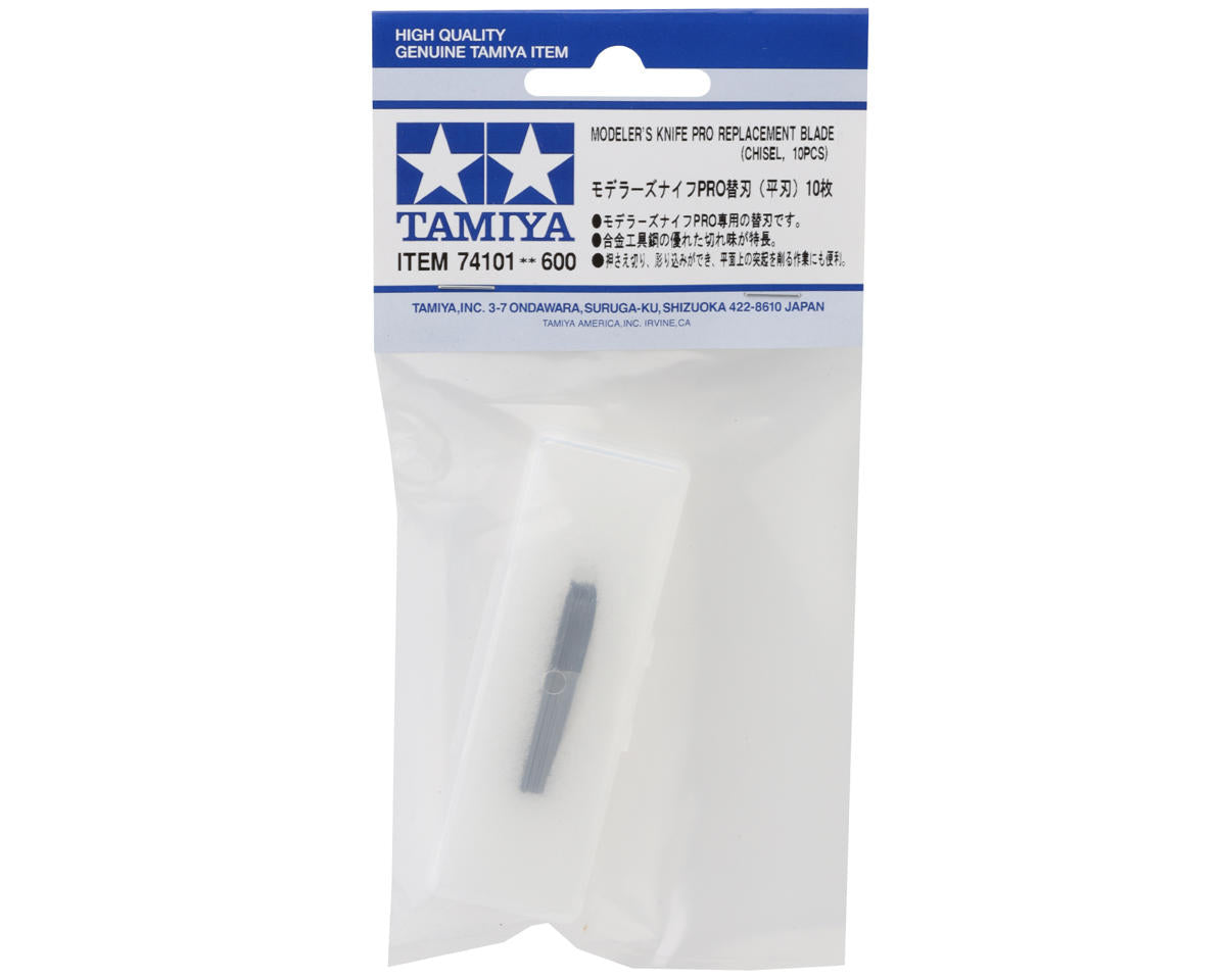 Tamiya Modeler's Knife Pro Chisel Blade Replacements (10)