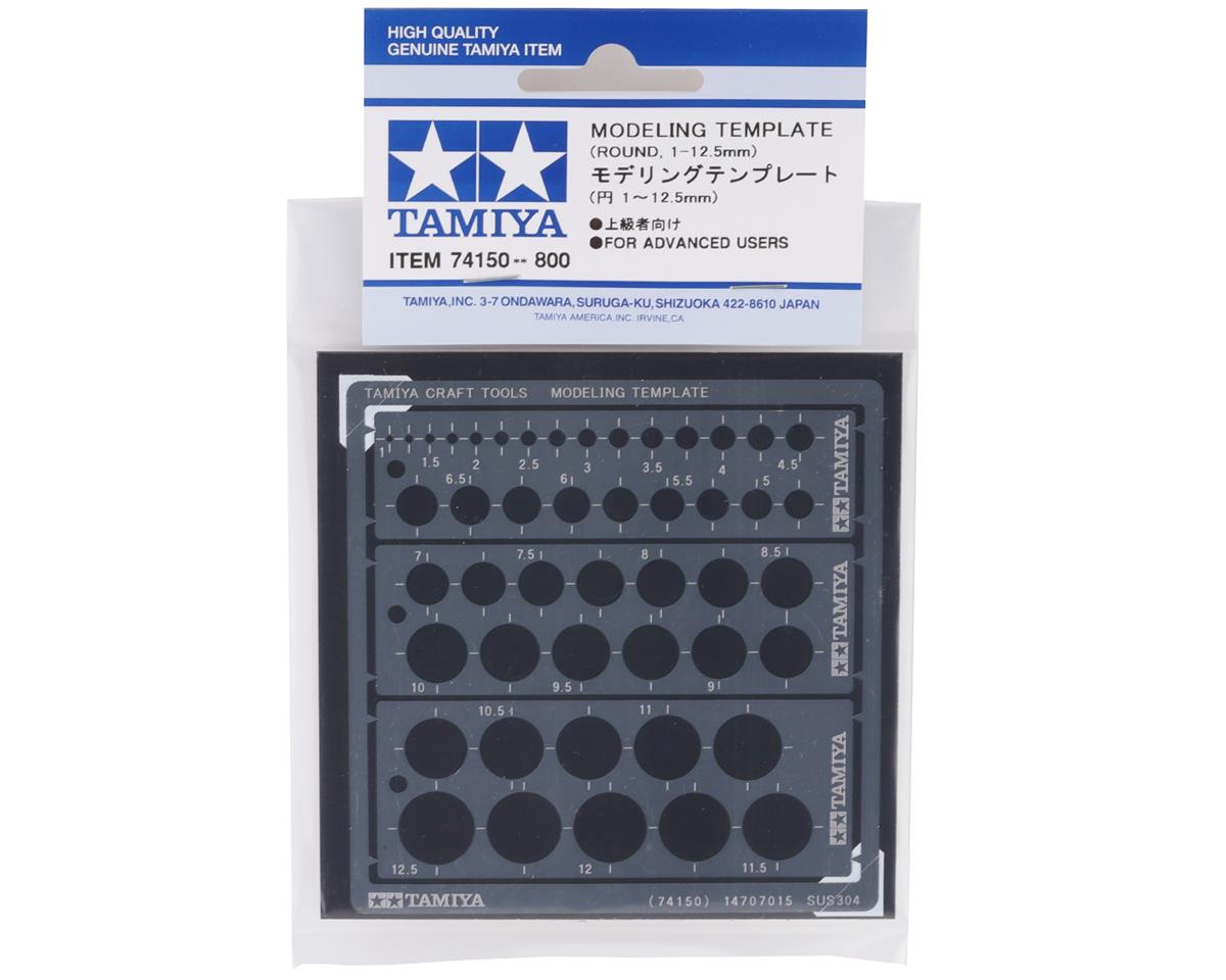 Tamiya Round Modeling Template (1-12.5mm)